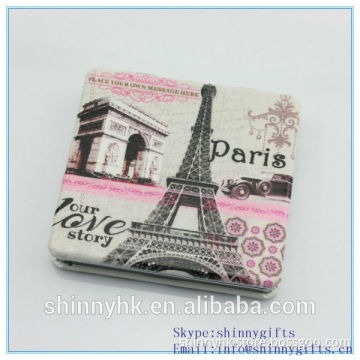 2014 wedding gift /travel souvenir gift / thin compact mirror/square pocket mirror